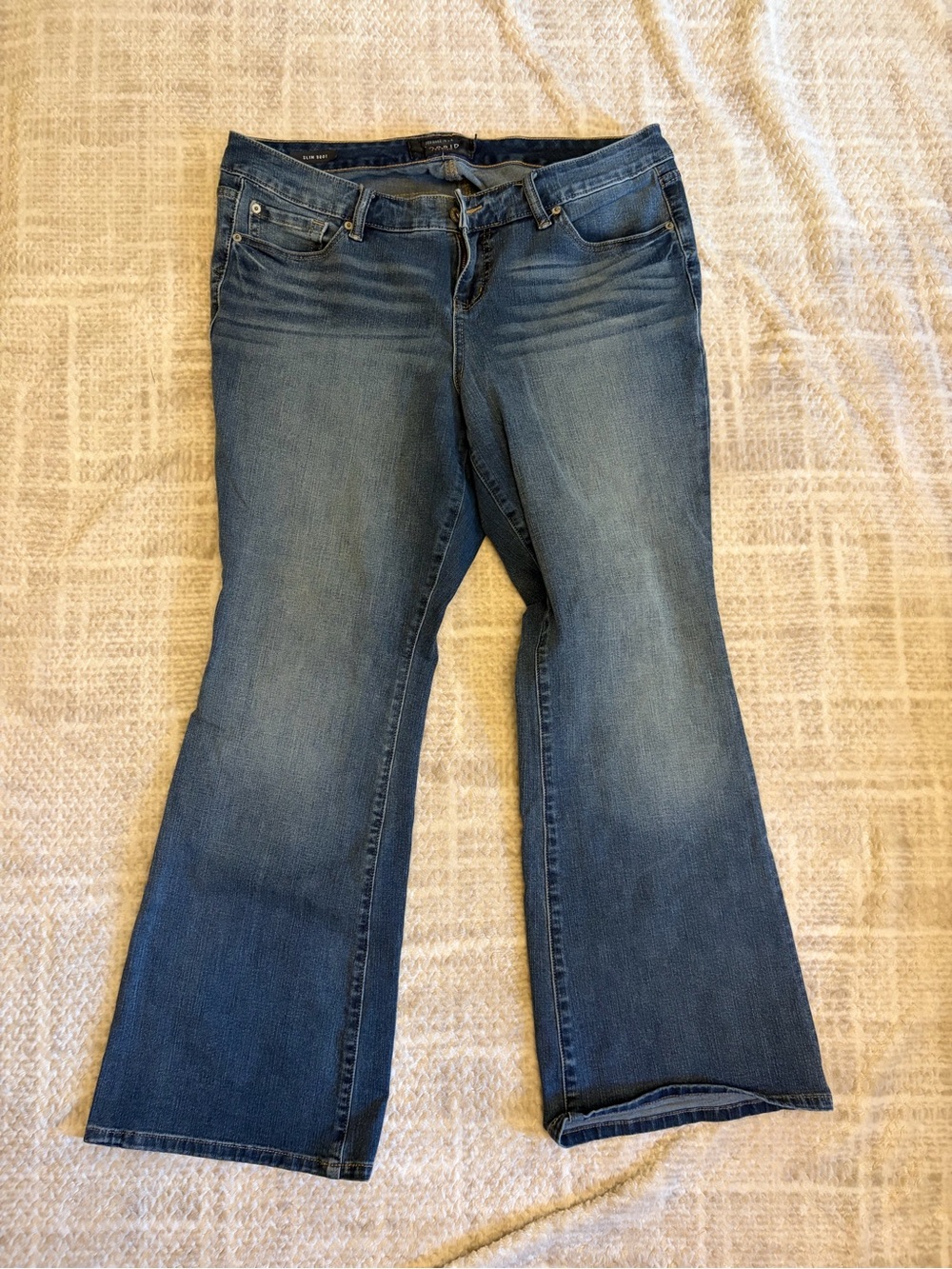 Torrid Premium Slim Boot Jeans Size 18R Medium Wash Stretch Denim